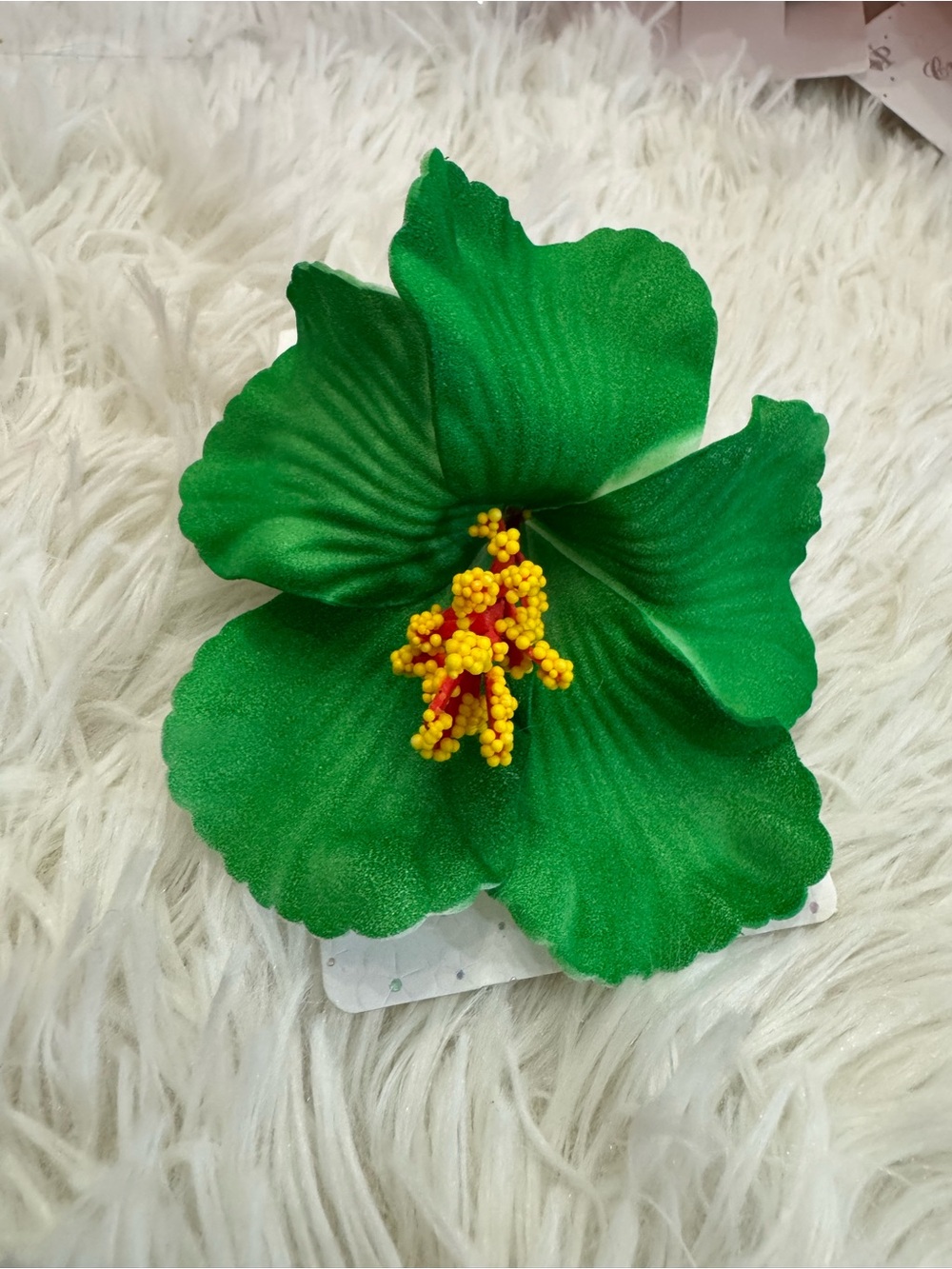 Green Floral Hair Clip - Brand: